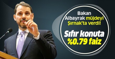 Bakan Albayrak açıkladı, Sıfır konutta faiz 0,79'a iniyor...