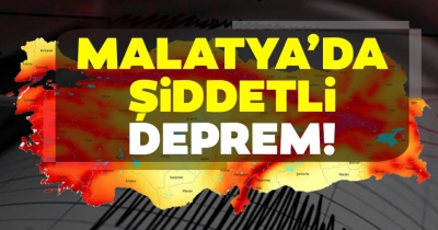 Malatya’nın Kale ilçesinde 4,9 büyüklüğünde deprem