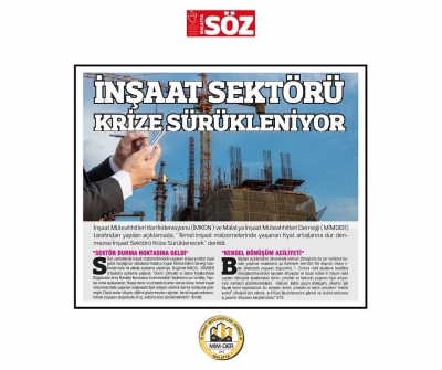 İnşaat Sektörü Krize Sürükleniyor