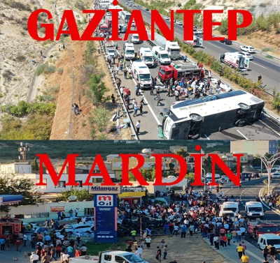 Gaziantep ve Mardin'de peş peşe felaket